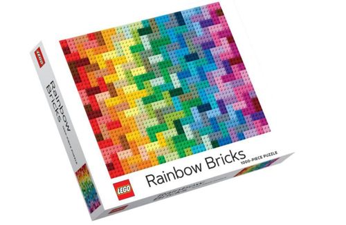 Puzle Lego Rainbow Bricks de 1000 piezas para más de 10 años