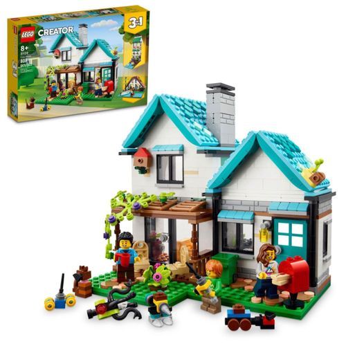 Juguete de construcción LEGO Creator 3 en 1 Cozy House 31139 con minifiguras
