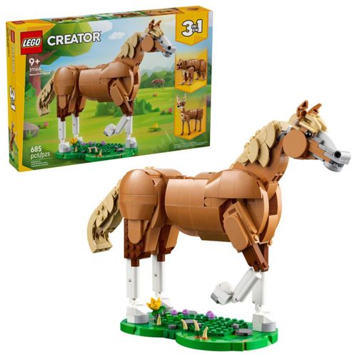 Juguete de construcción LEGO Creator 3 en 1 Beautiful Horse 31166