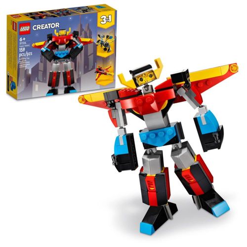 Kit de construcción LEGO Creator Super Robot 3 en 1 31124 A partir de 7 años