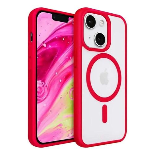 Funda Case Transparente Clear De Colores Para iPhone Magsafe
