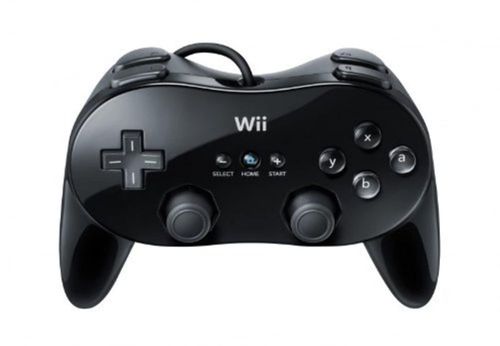 Controlador Nintendo Wii Classic Controller Pro Negro Reacondicionado