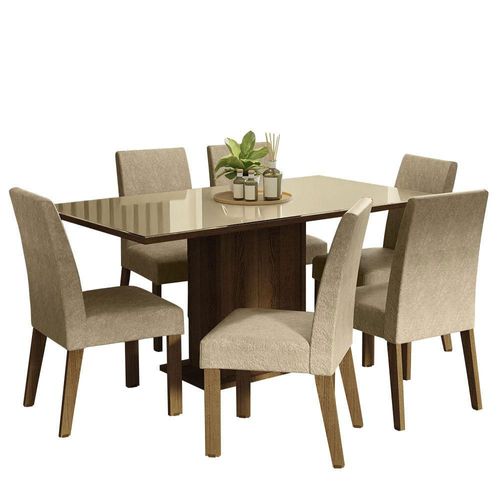 Juego de Comedor Alexis Madesa Mesa y 6 Sillas MCI