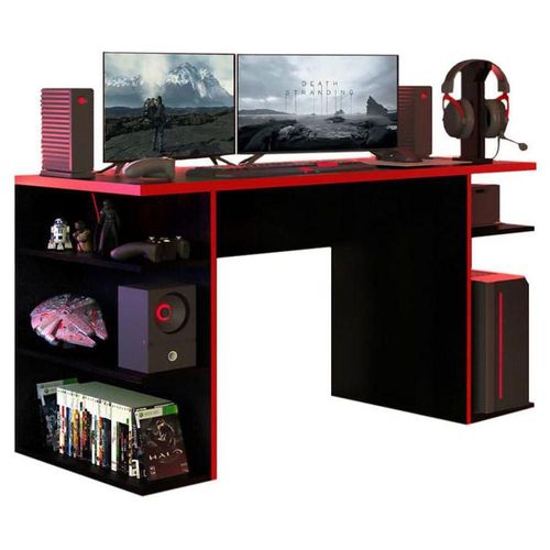 Escritorio Gamer Madesa Para Pc Y Consola Rojo