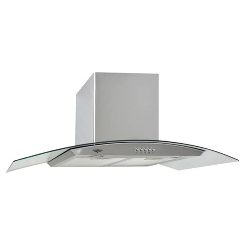 Campana Extractora 90 cm Empotrable Gutstark Vidrio Templado 3 Velocidades 900 m3/h Luz LED Acero Inoxidable