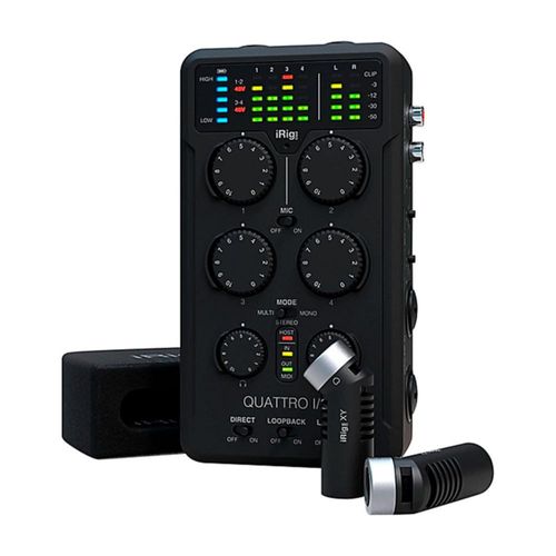 Interfaz móvil Profesional IRIG PRO QUATTRO IO DELUXE IK MULTIMEDIA