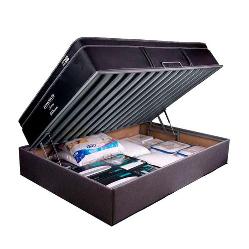 Base de Cama Closet Individual Dormimundo Gris