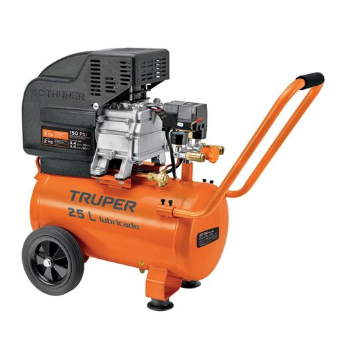 Compresor horizontal 25L 3 HP 127 V Truper COMP25LT