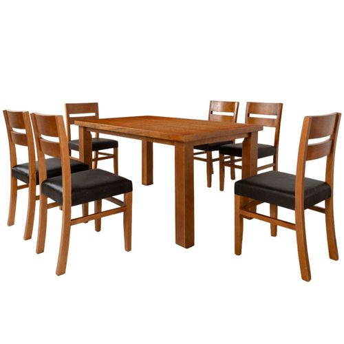 Comedor Albany 6 Sillas Nogal