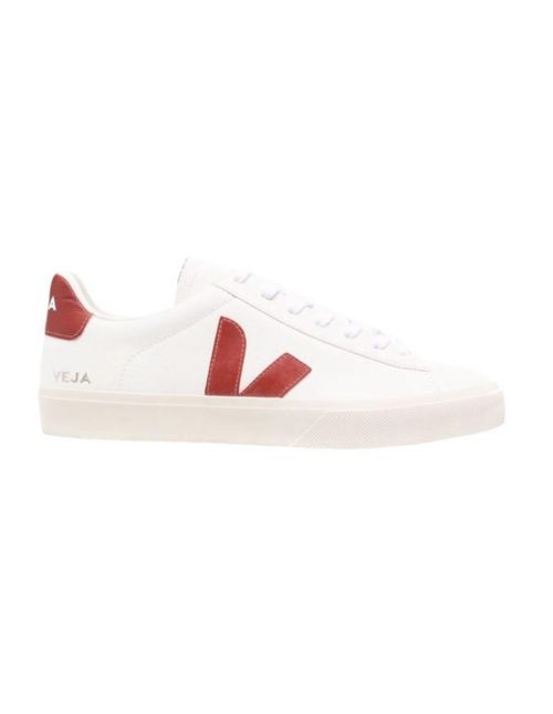 Tenis Veja para hombre con logo rojo
