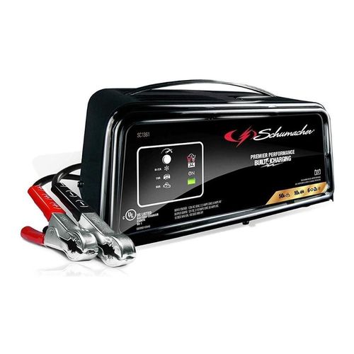 Arrancador electrico 2en1 cargador bateria 50a 12v schumacher