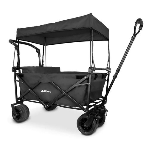 Carrito Plegable Multifuncional para Exteriores con Ruedas y Toldo