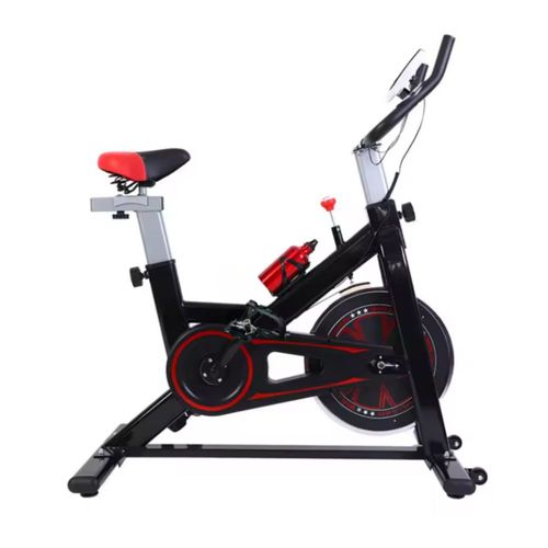 Bicicleta Spinning Fija Estatica Disco 6 Kg Cardio Fitness Rojo