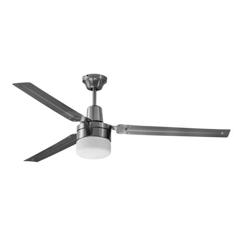 Coolfan Ventilador de Techo Industrial de 54 Pulgadas con Luz, Control de Pared y 3 Aspas