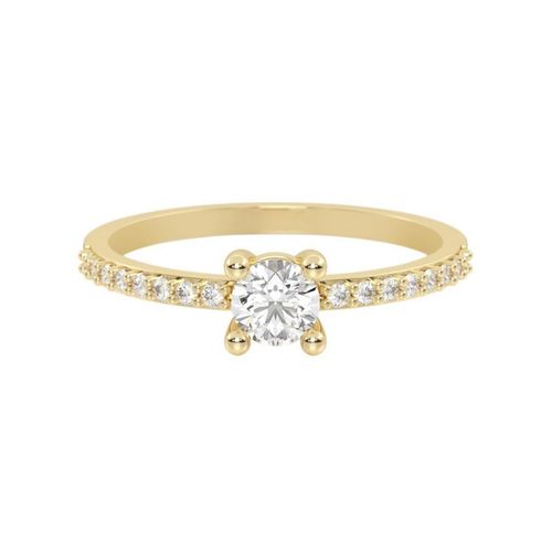 Anillo de compromiso Vivián 10K Oro Abba joyas