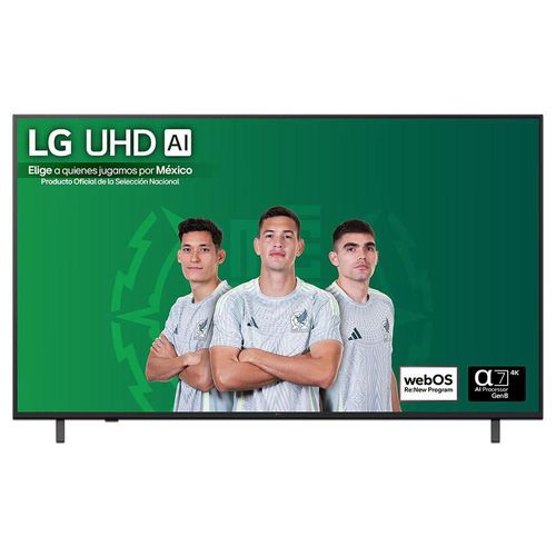 Televisión LED Smart TV LG AI UA80 de 65", Resolución Ultra HD 4K, webOS