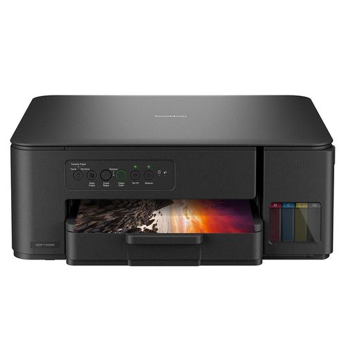 Multifuncional Brother InkBenefit Tank, Sistema de Tanques de Tinta, Impresora, Copiadora y Escáner, Wi-Fi, USB, Color Negro.