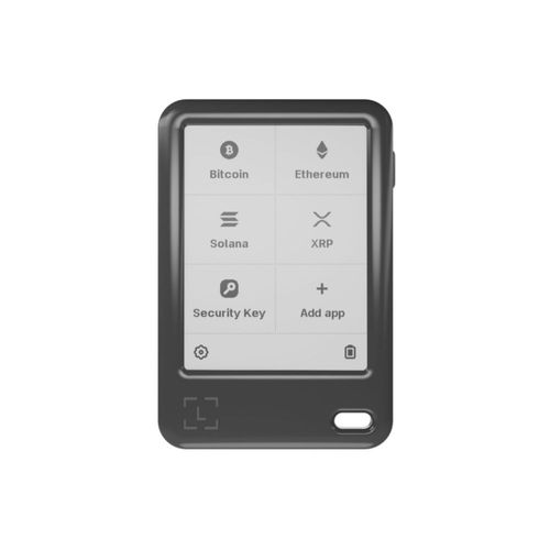 Cartera digital Ledger Nano Gen5 con pantalla táctil color negro