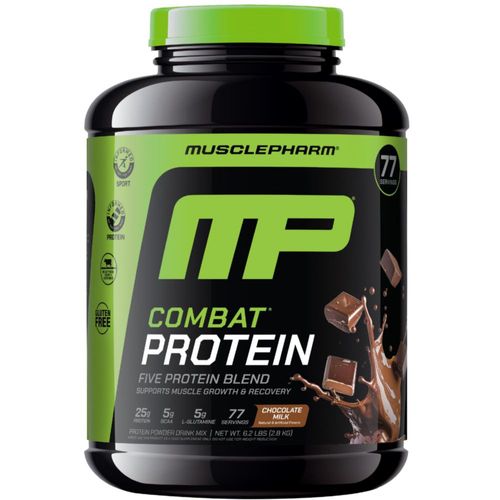Proteína en polvo MusclePharm Combat Chocolate 28 kg 77 porciones