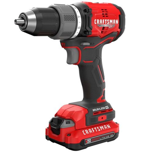 Kit de taladro/destornillador inalámbrico CRAFTSMAN V20 de 1/2 pulgada con batería