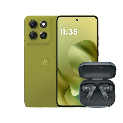 Combo Motorola Moto G86 Power 8GB 256GB Verde + MotoBuds BASS