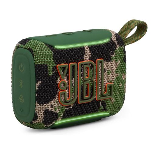 Bocina Bluetooth JBL Go 5 altavoz Bluetooth portátil – Impermeable con Luz LED y Sonido Estéreo AirTouch - Camuflajeado