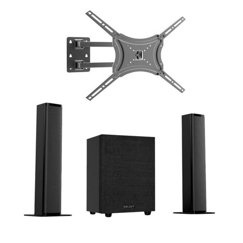 Kit Barra De Sonido Teatro En Casa Modelo Evolve + Soporte Articulado Para Tv/Pantalla De 42"a 90" Pulgadas