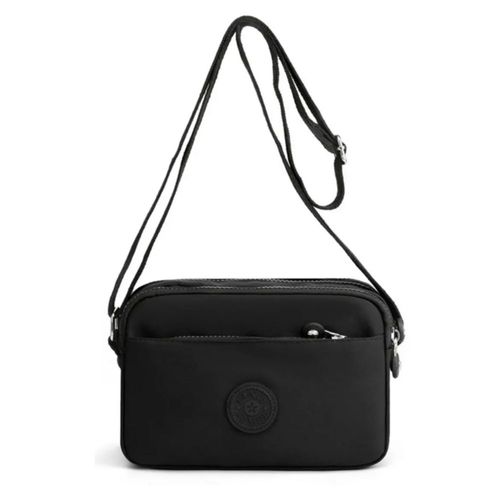 Minibolso Bandolera de Nailon para Dama Color Negro