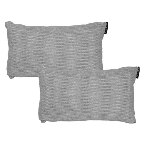 Set de 2 Cojines Rectangular Riñoneras Dicasa Delta Plata RGH