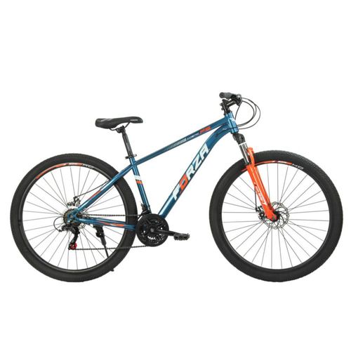 Bicicleta FORZA Montaña COSMIC R29 21V. Hombre FS Frenos Doble Disco Mecanico Acero Azul/Naranja Talla:UN