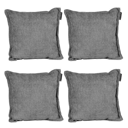 Cojin decorativo cuadrado Set de 4 Kappa Dicasa Gris Oscuro RGH