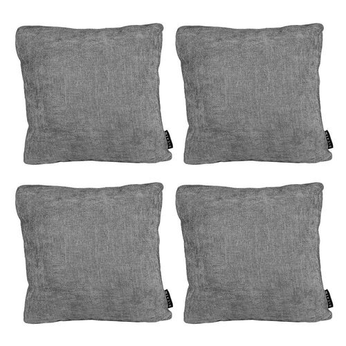 Cojin decorativo cuadrado grande Set de 4 Zita Dicasa Gris Oscuro RGH