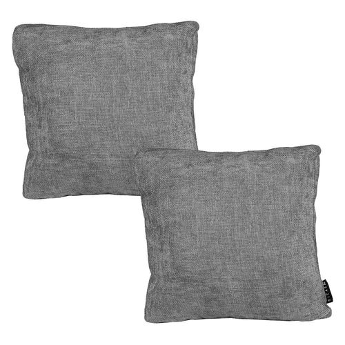 Cojin decorativo cuadrado grande Set de 2 Zita Dicasa Gris Oscuro RGH