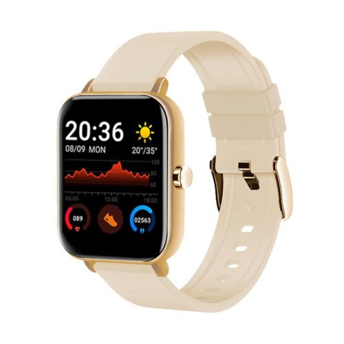SMARTWATCH STYLOS SW2 1.69" PANEL TN COMPATIBILIDAD CON ANDROID BLUETOOTH 4.0 DORADO CON CORREA METÁLICA