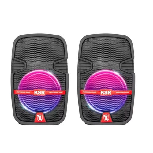 Kit 2 Bafles Amplificado Kaiser PAK-7908 8" C/ Tecnología KSR-LINK END