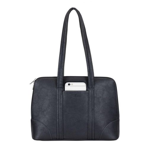 Bolsa para Laptop de 14" , Resistente al Agua, Piel Sintética, Bolsillo Adicional para Tablet y Teléfono, Asa para Mano u Hombro