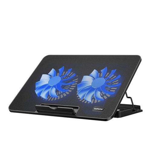 Enfriador para Laptop SUOHUANG SSRQ-023S3 17" Negro con Ventiladores Duales