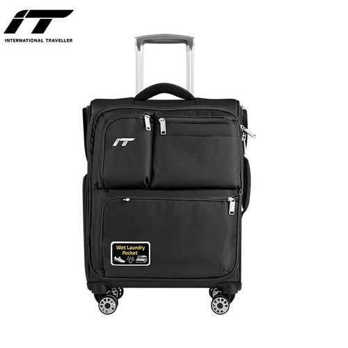 Maleta de Mano International Traveller 20" Negra Oxford