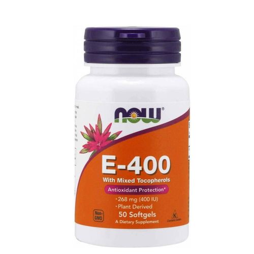 Vitaminas now e 400iu 50 softgels