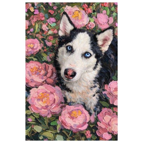 Cuadro Decorativo Impreso 40x60cm Husky