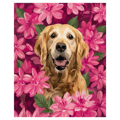 Cuadro Decorativo Impreso 40x60cm Golden Retriever