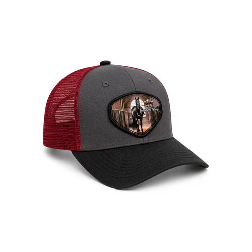 Knite Gorra Hombre Farmer Horse Legacy Negro Estilo Trucker Transpirable Vaquera