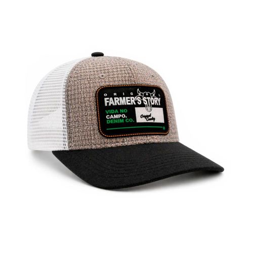 Knite Gorra para Hombre Denim Co Negro Trucker Farmer Story Transpirable