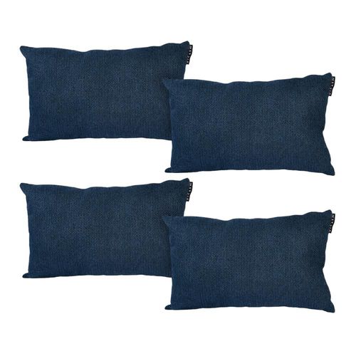 Set de 4 Cojines Rectangular Riñoneras Dicasa Delta Azul Oscuro RGH