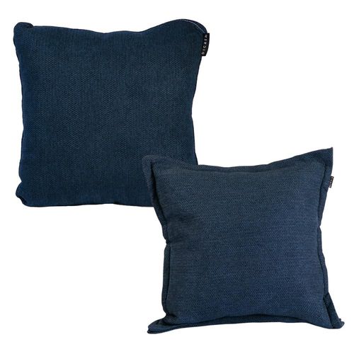 Set de 2 Cojines 1 Cuadrado Kappa + 1 Cuadrado Grande Zita Dicasa Azul Oscuro RGH