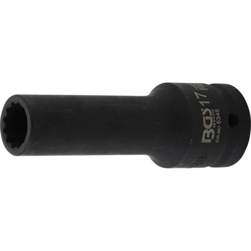 DADO DE IMPACTO LARGO 3/4 | 12 CARAS | 17 MM | BGS 5345