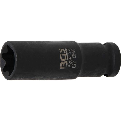 DADO DE IMPACTO E-TORX LARGO 1/2" | E22 | BGS 5204-22