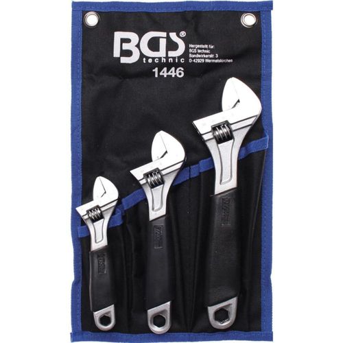 JUEGO LLAVES AJUSTABLES | 3 PZ | BGS 1446