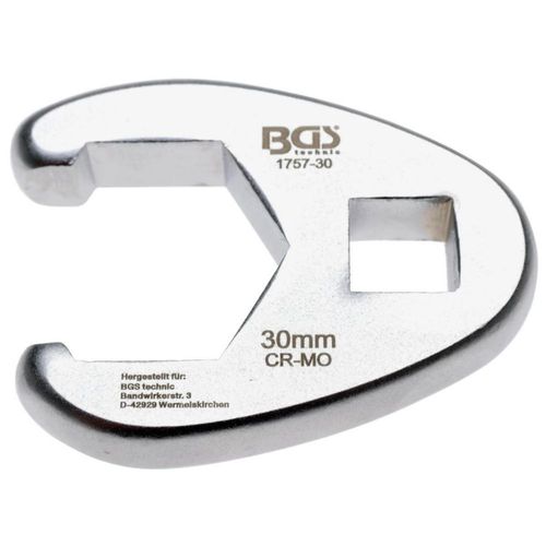 LLAVE ABIERTA | HEXAGONAL | 1/2" | 30 MM | BGS 1757-30