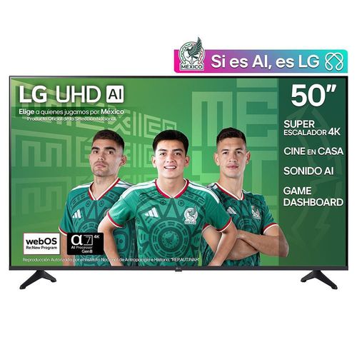 Pantalla 50 pulgadas LG UHD AI UA75 4K SMART TV 2025 50UA7300PSB